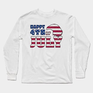 4th of July Independence Day USA Eagle American Flag Long Sleeve T-Shirt